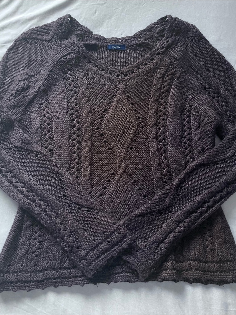 vintage brown reitmans knit sweater